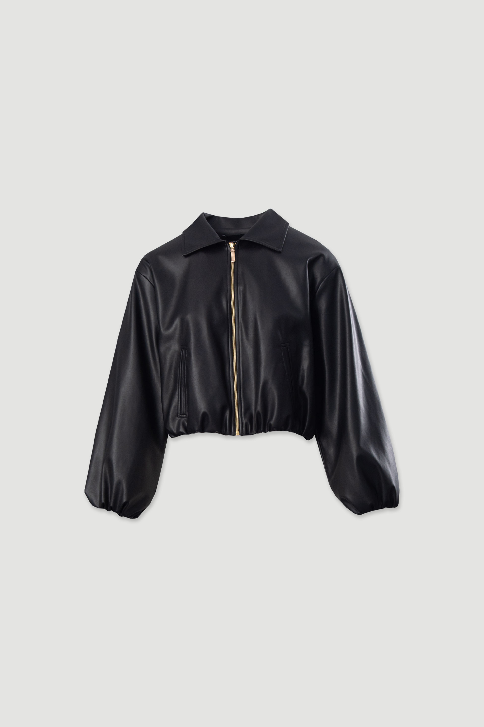 Bomber curto em polipele