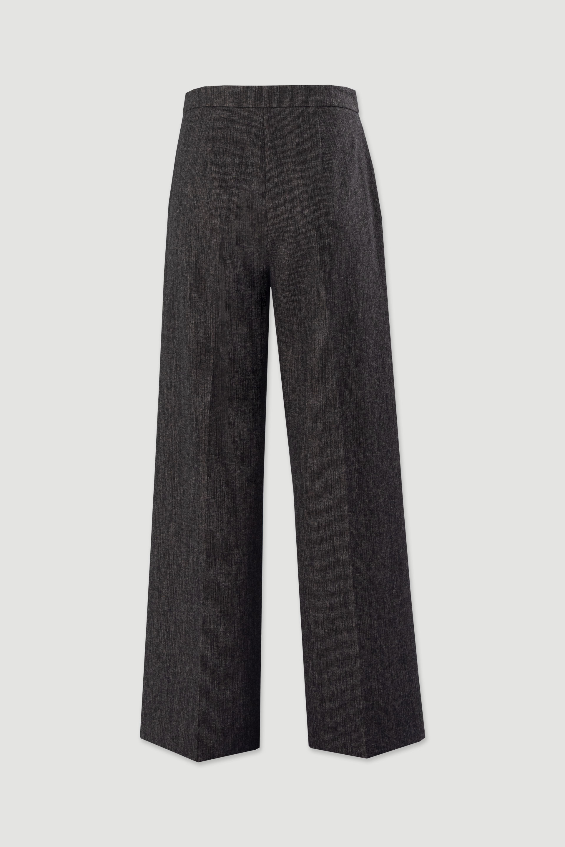 Wide-leg tailored trousers