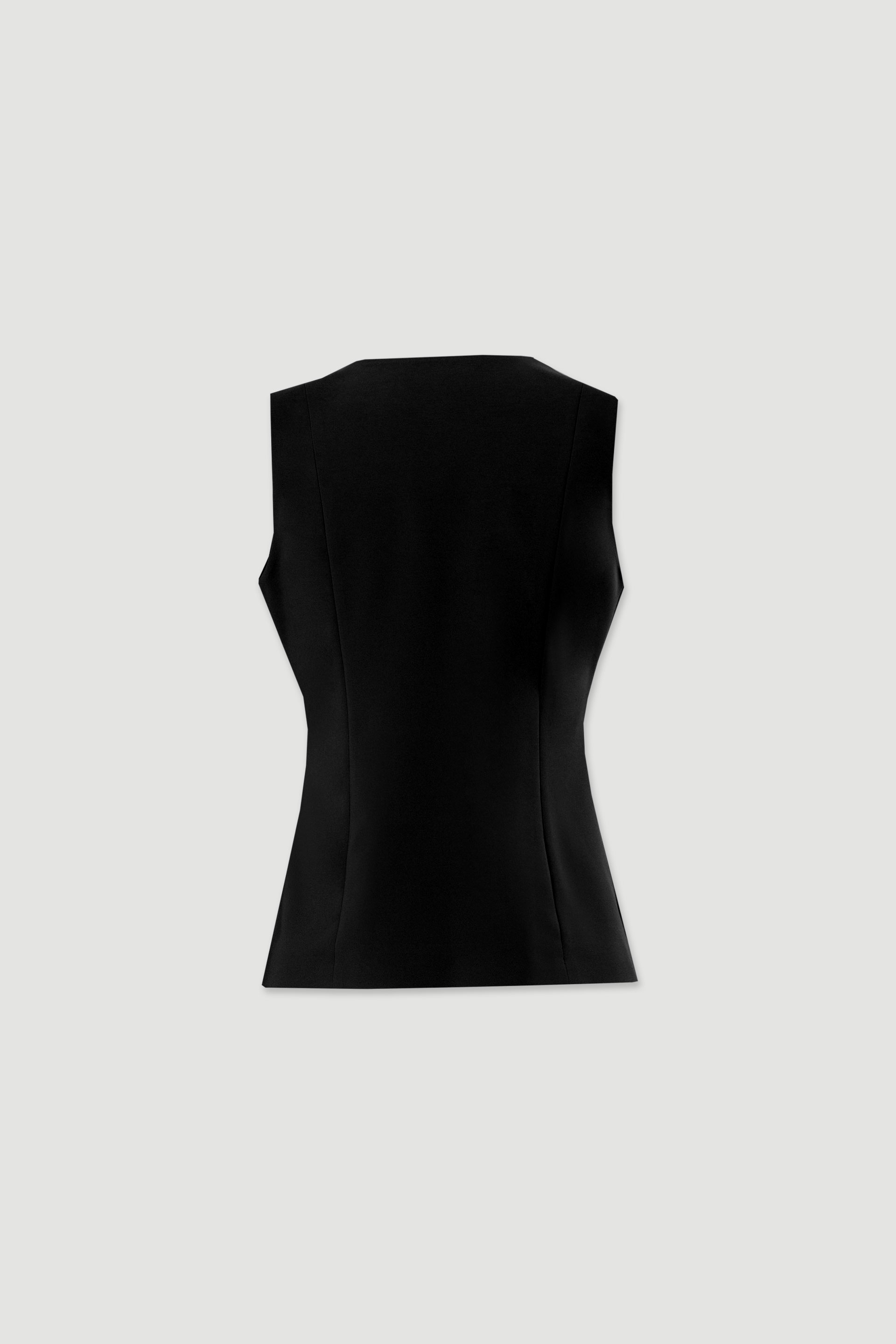 Chaleco entallado con escote en pico