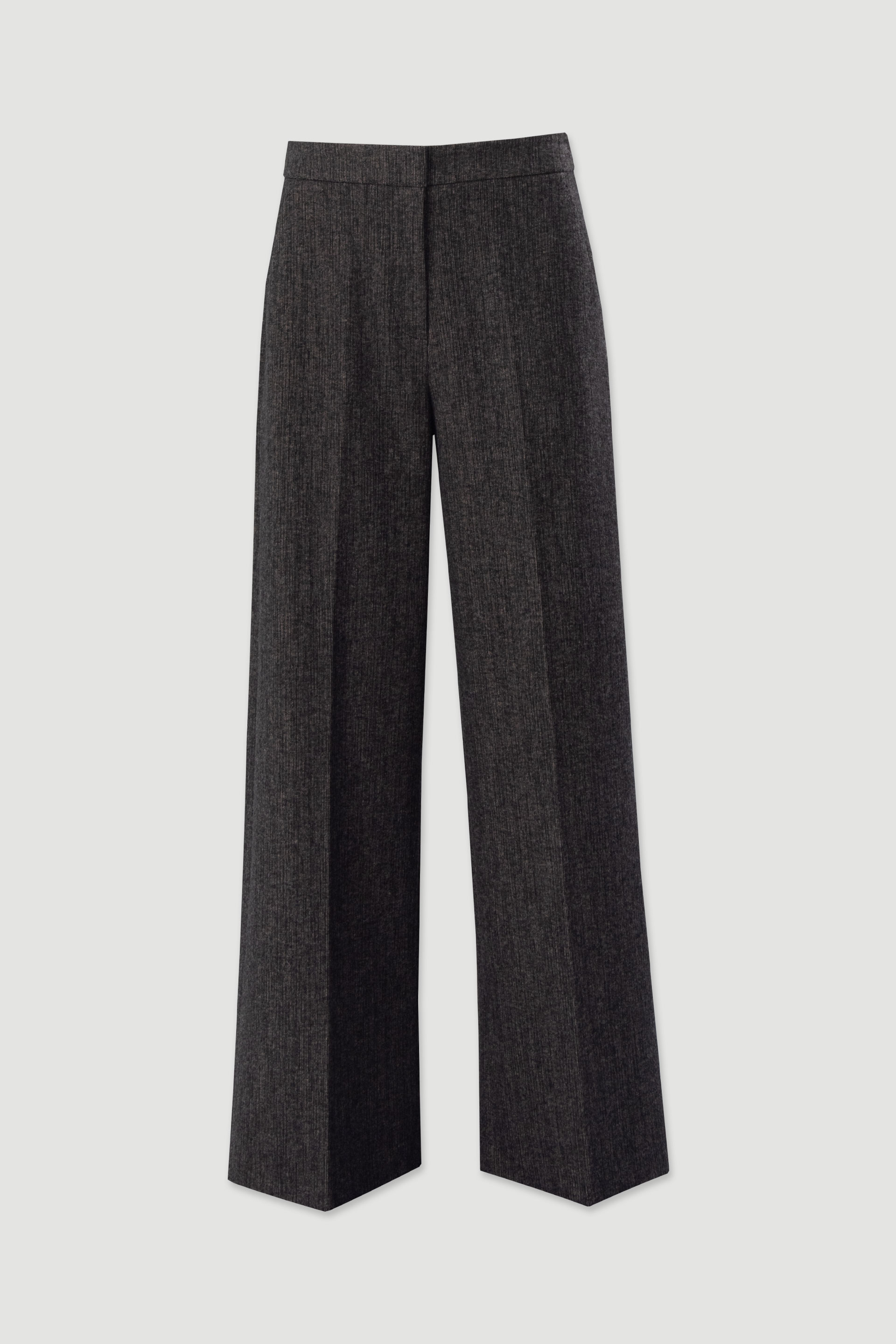 Wide-leg tailored trousers