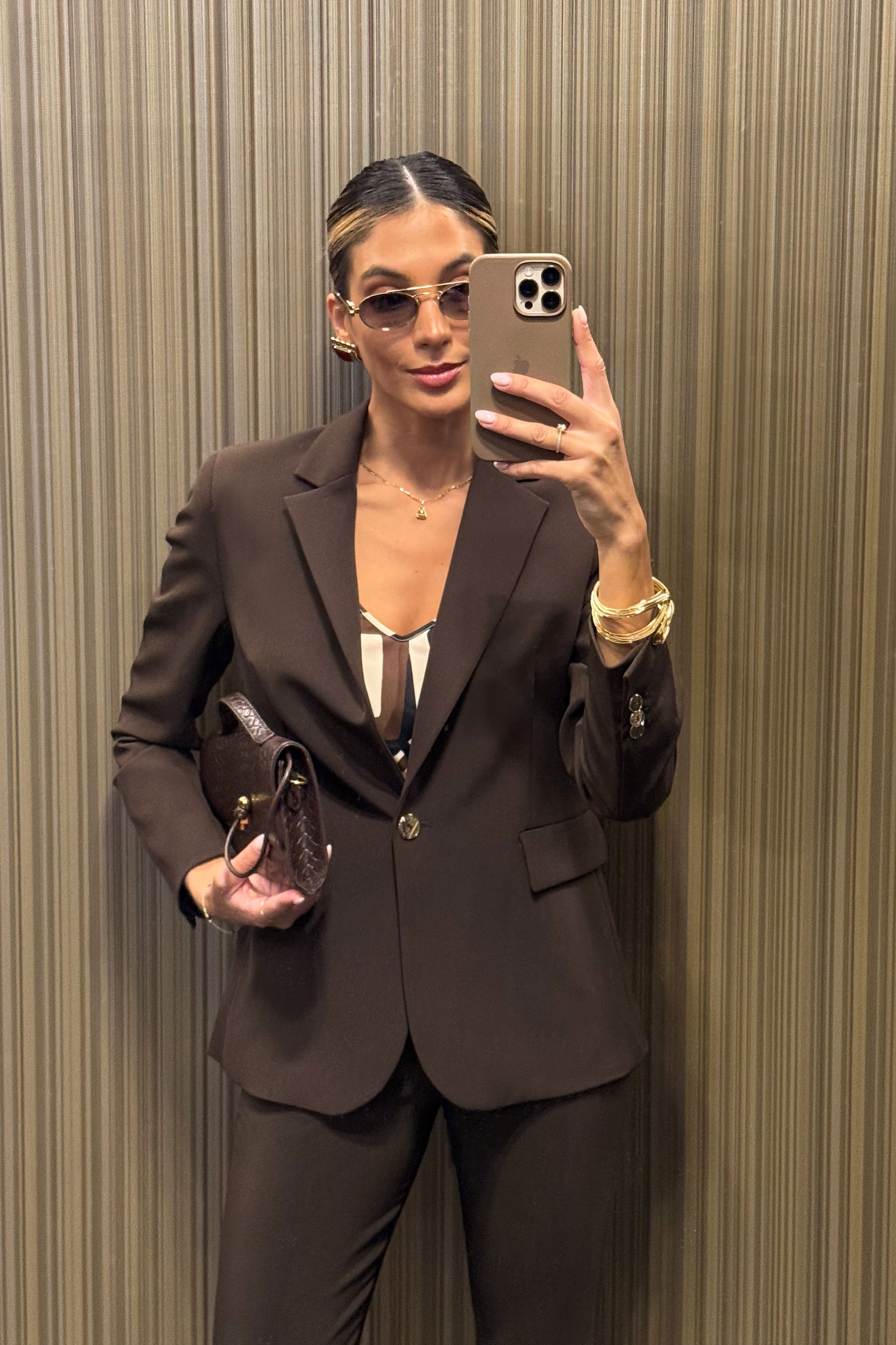 Blazer clássico estruturado