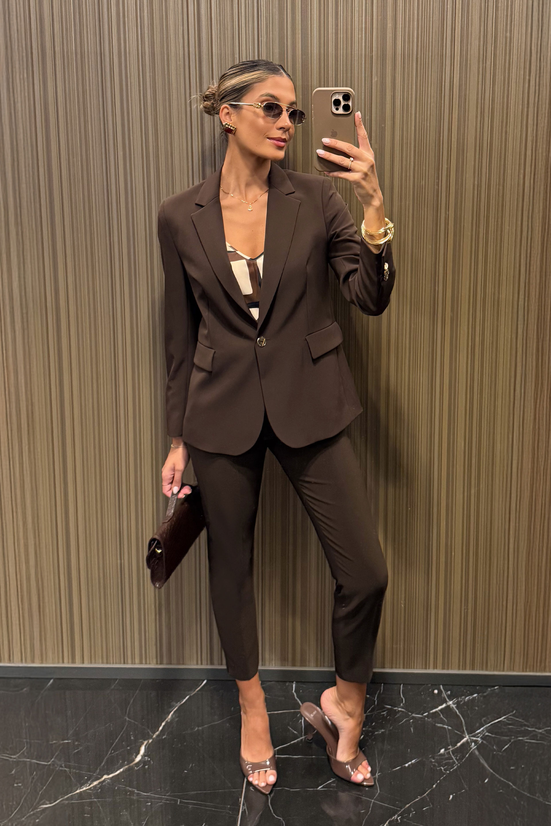 Blazer clássico estruturado