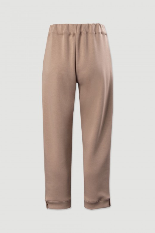 Jogger trousers with cuffed hems