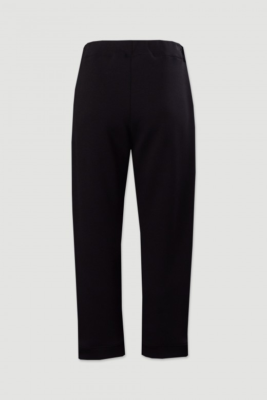 Jogger trousers with cuffed hems