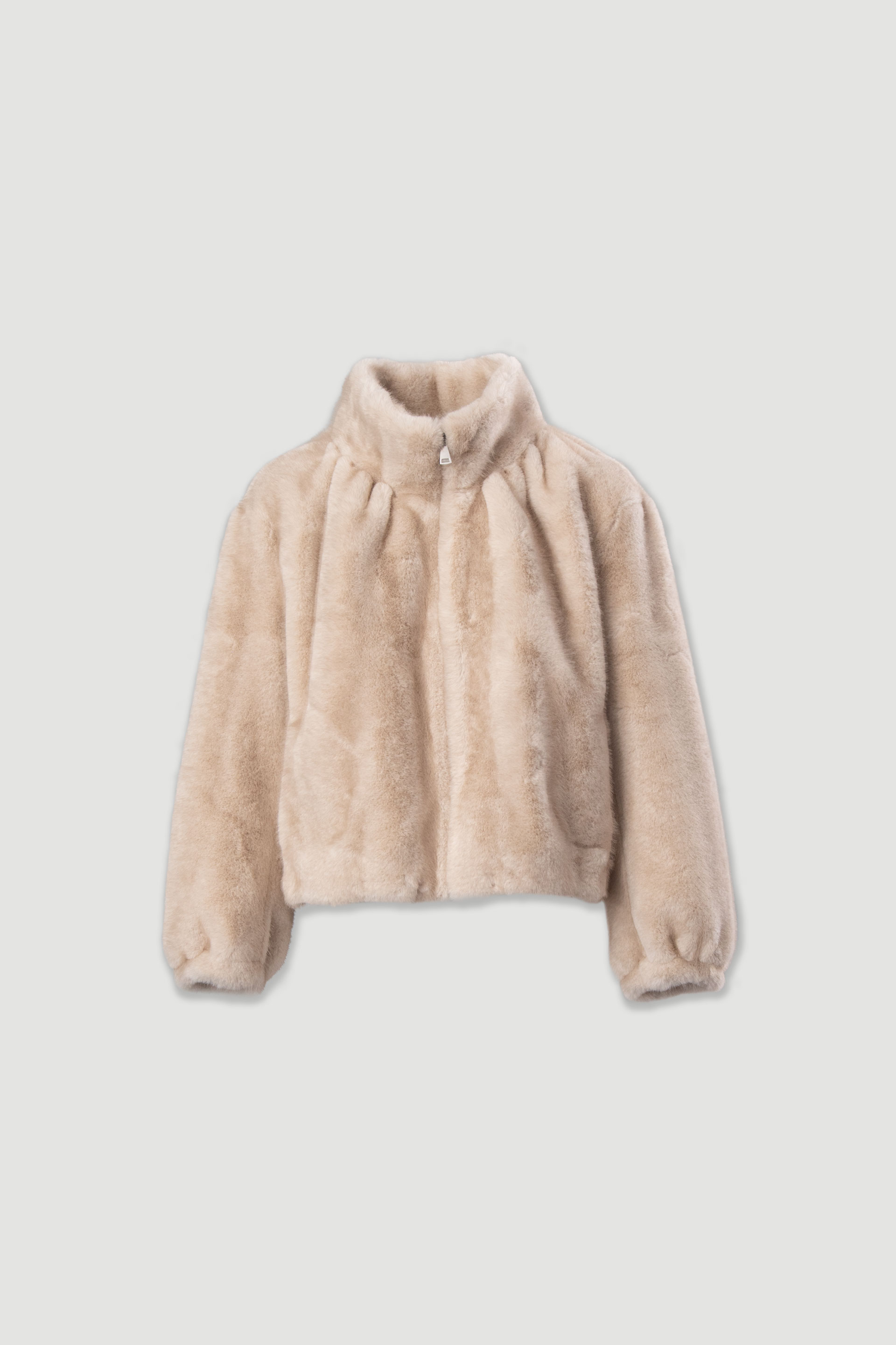 Chaqueta corta de pelo sintético