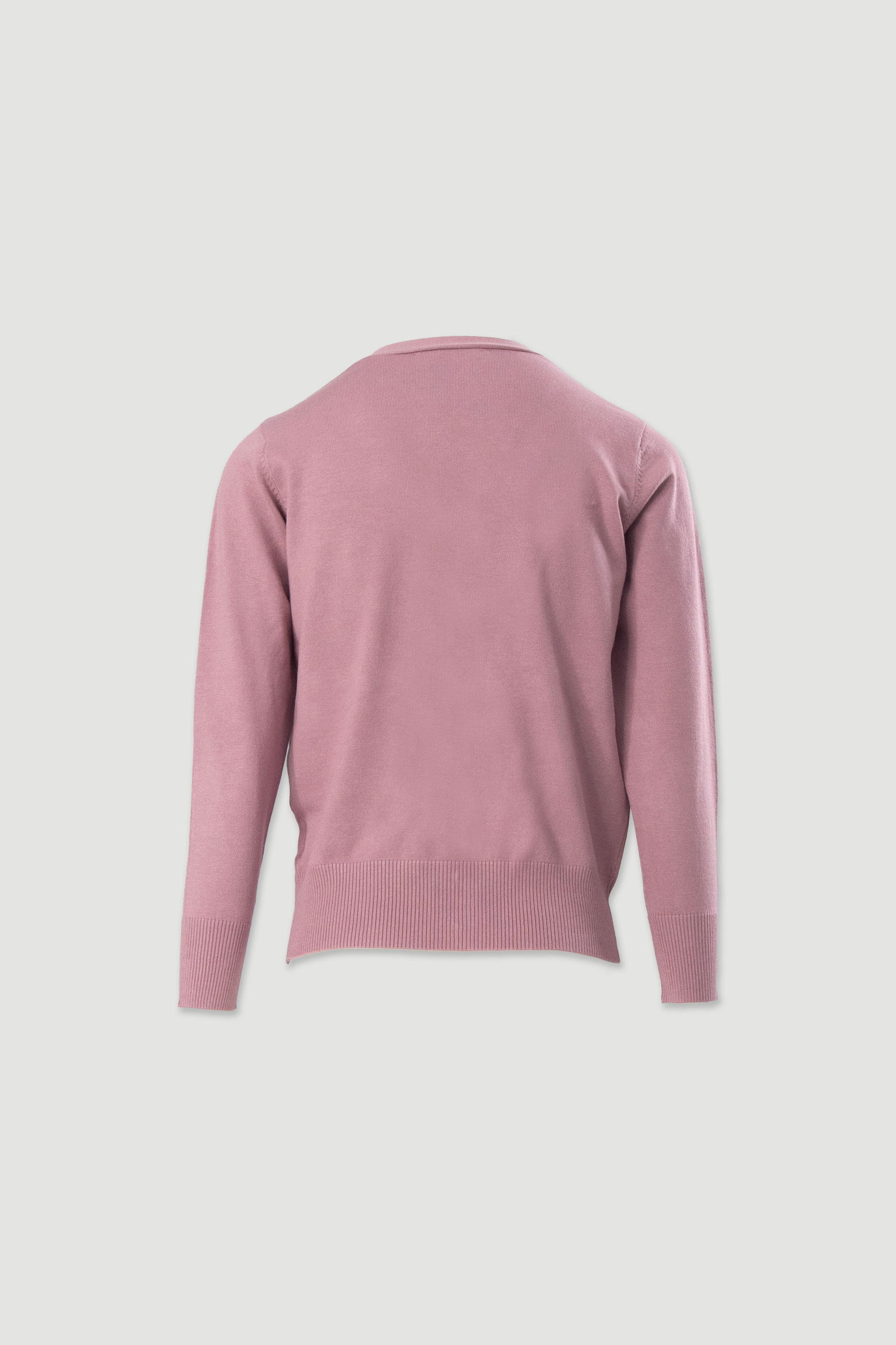 Basic knit cardigan with logo buttons