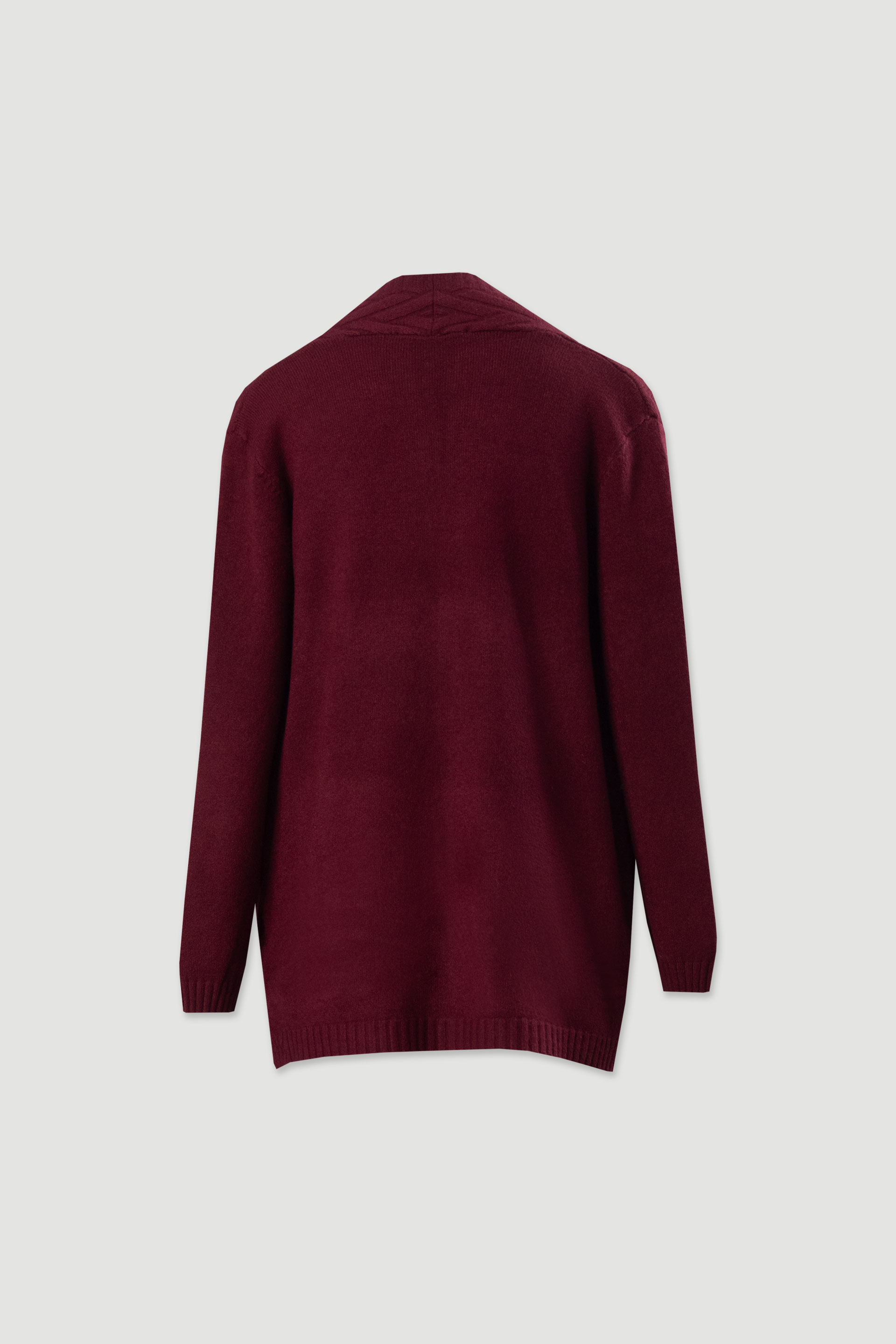 Knit cardigan with textured pattern