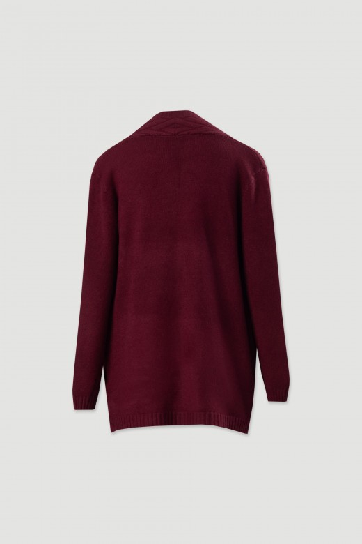 Gilet en maille à motif en relief Gilet en maille à motif en relief