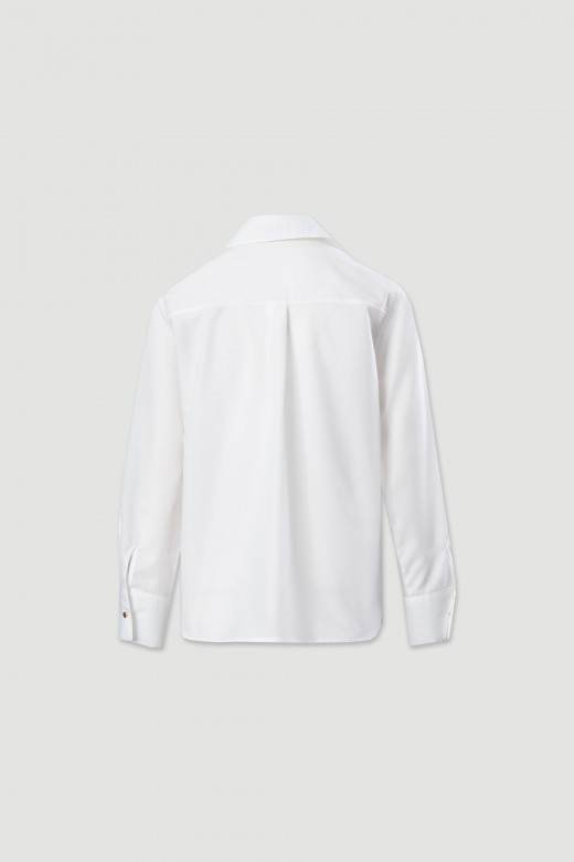 Camisa lisa de algodn