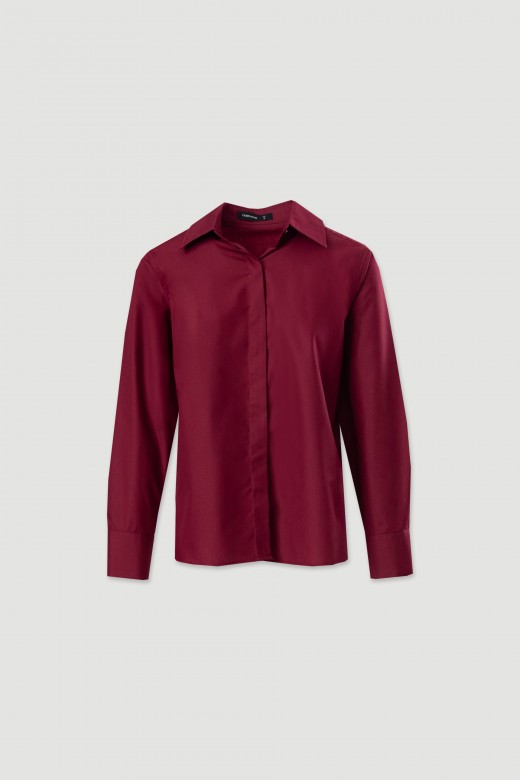 Camisa lisa em algodo