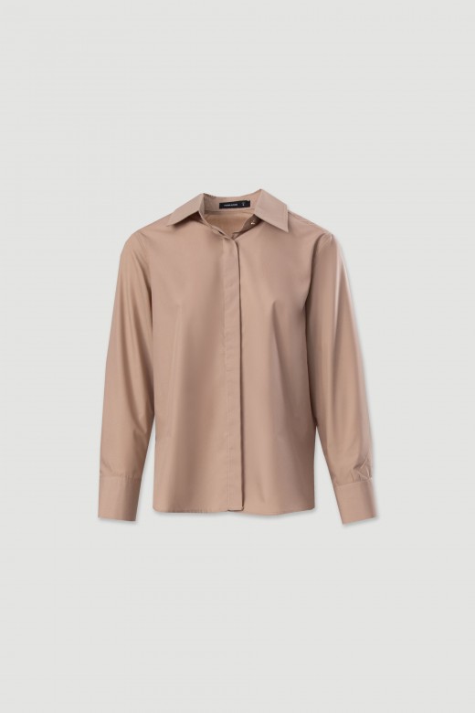 Camisa lisa de algodn