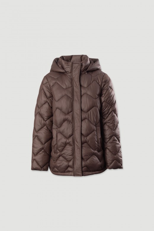 Parka acolchoada personliazada com capuz Parka acolchoada personliazada com capuz