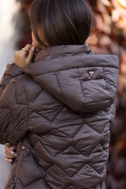 Parka acolchoada personliazada com capuz Parka acolchoada personliazada com capuz