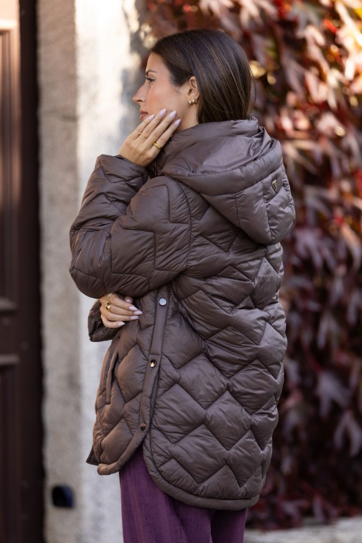 Parka acolchoada personliazada com capuz Parka acolchoada personliazada com capuz