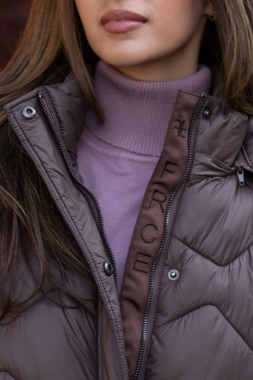 Parka acolchoada personliazada com capuz Parka acolchoada personliazada com capuz