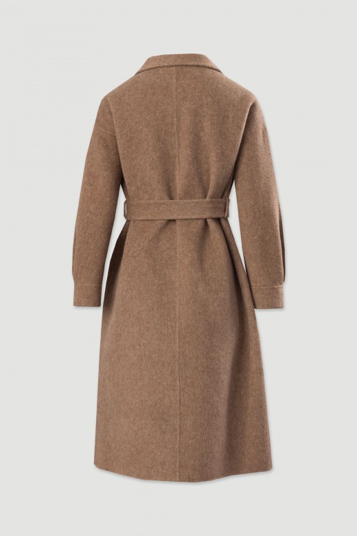 Manteau long en laine