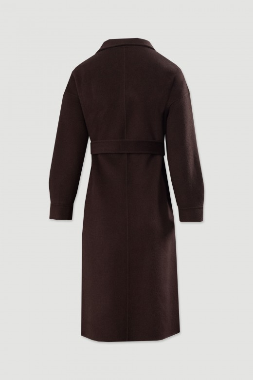 Manteau long en laine