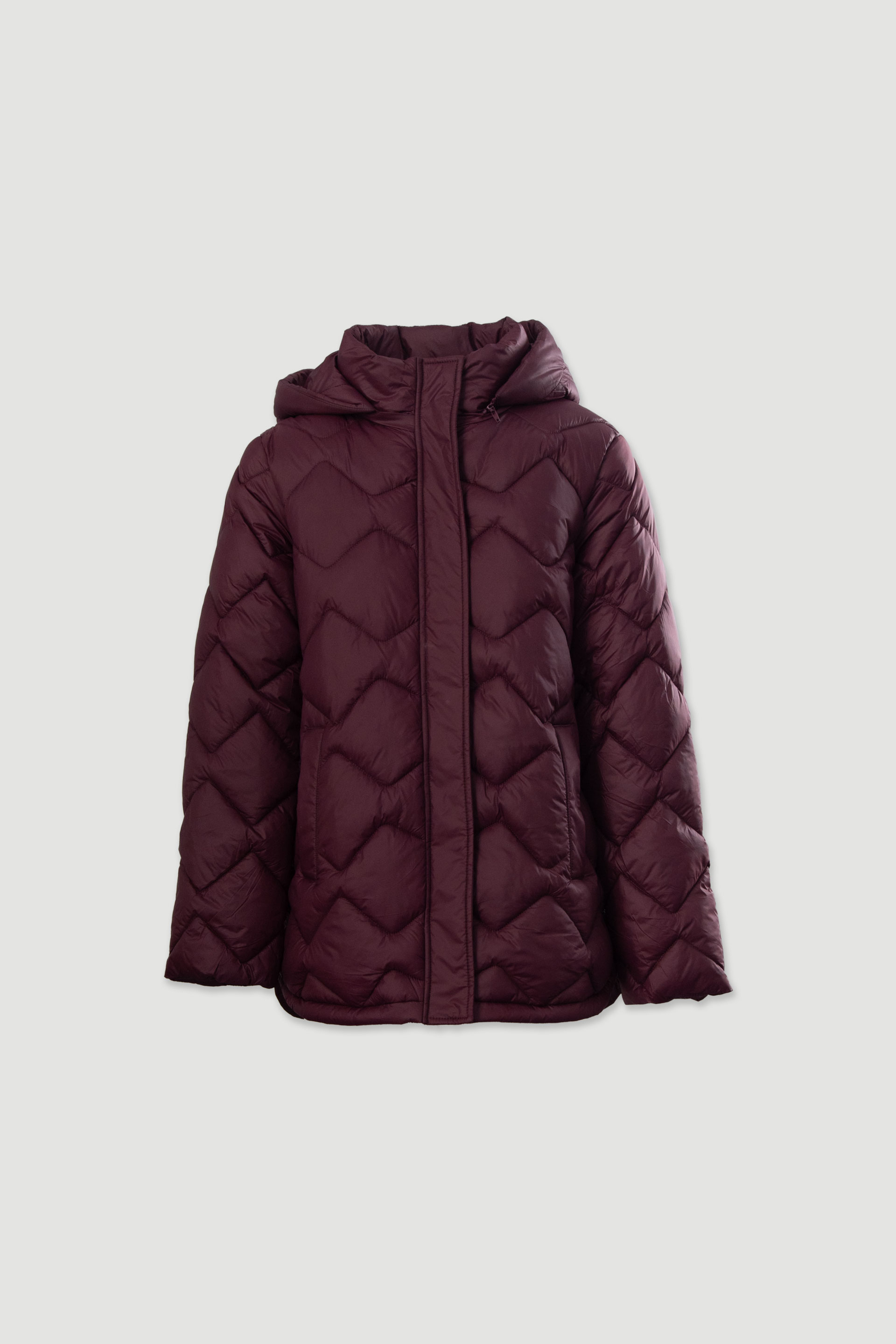 Parka acolchoada personalizada com capuz