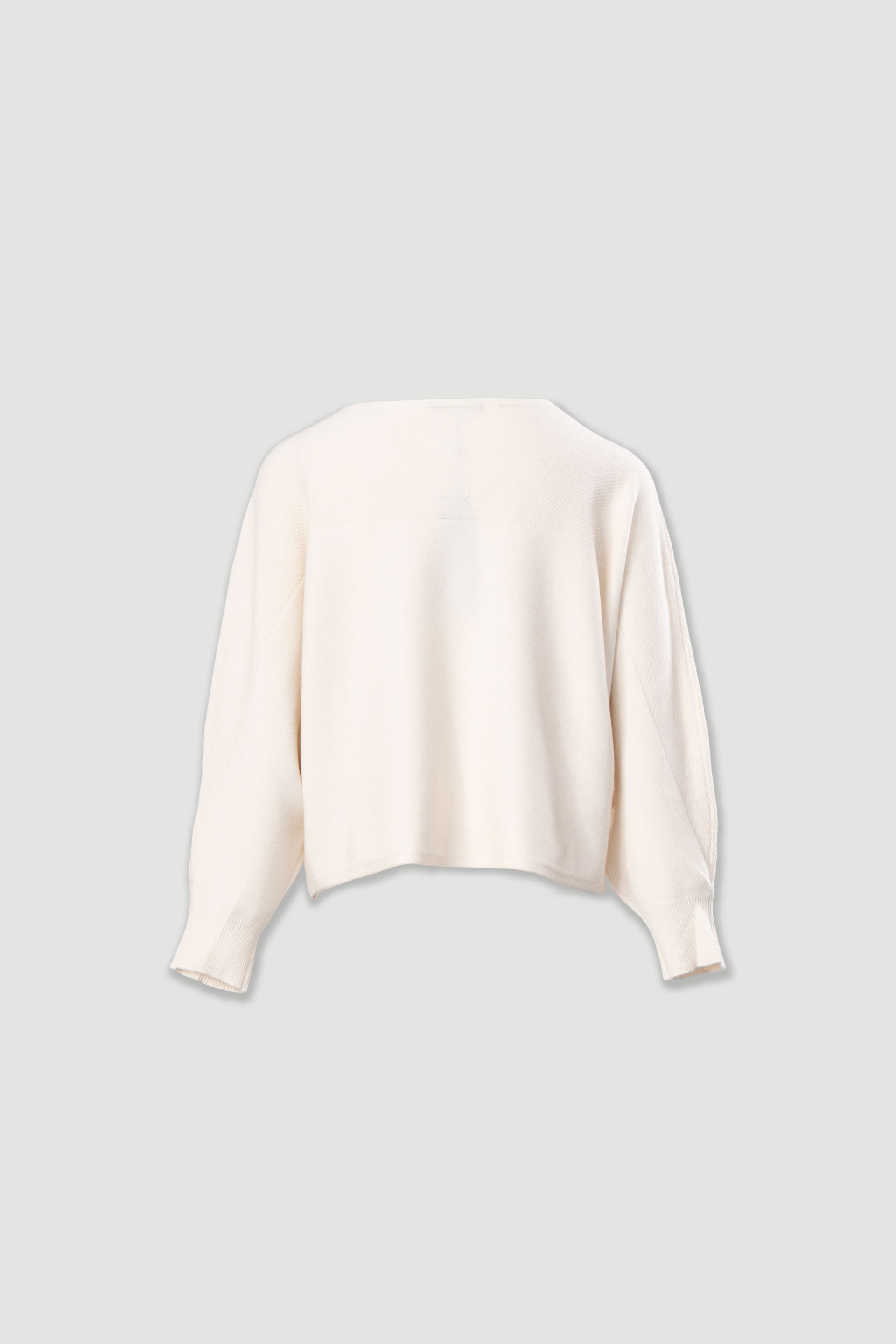 Wide-sleeve knit sweater