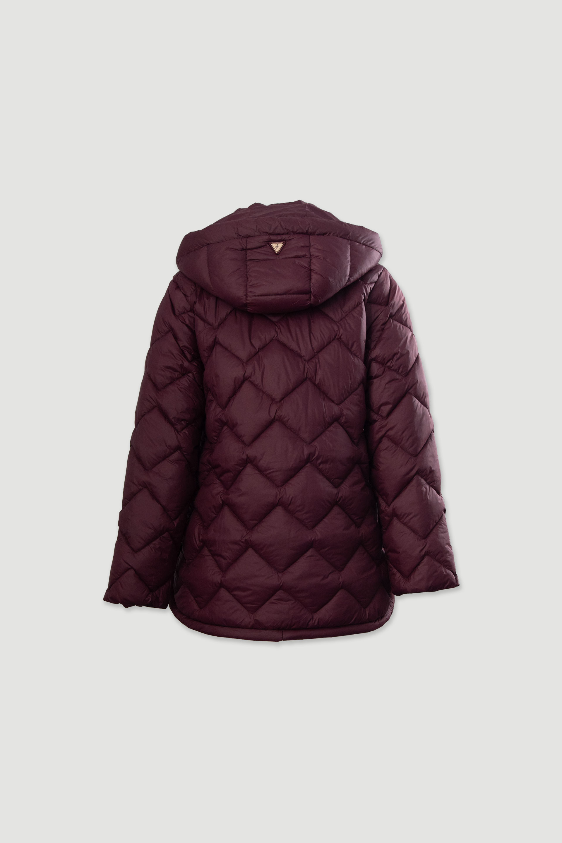 Parka acolchoada personalizada com capuz