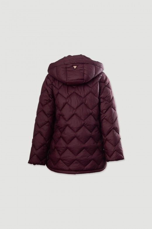 Parka matelasse personnalise avec capuche