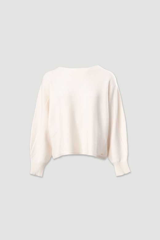 Pull en maille  manches larges