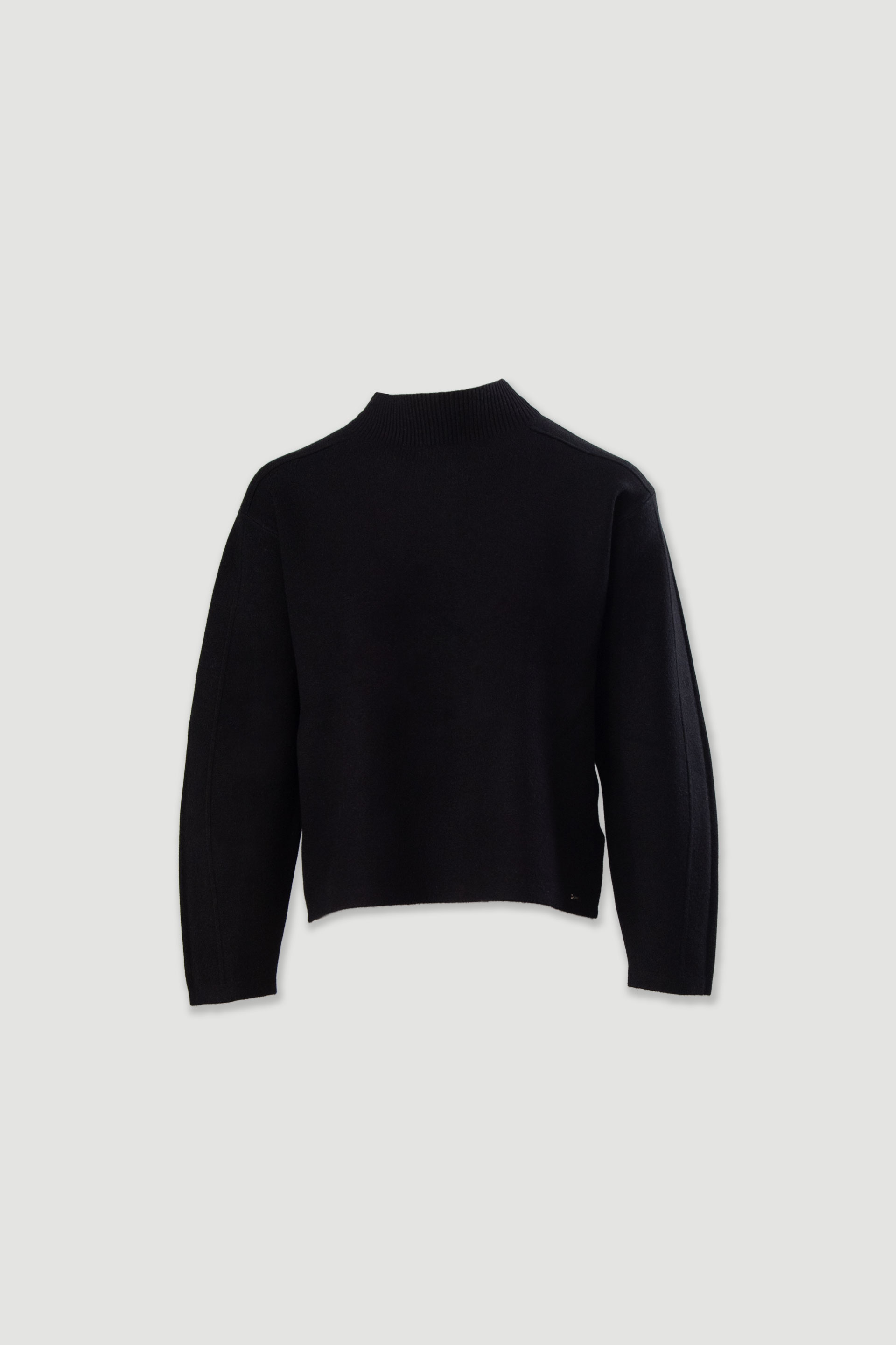 Camisola de malha com ombros descaídos