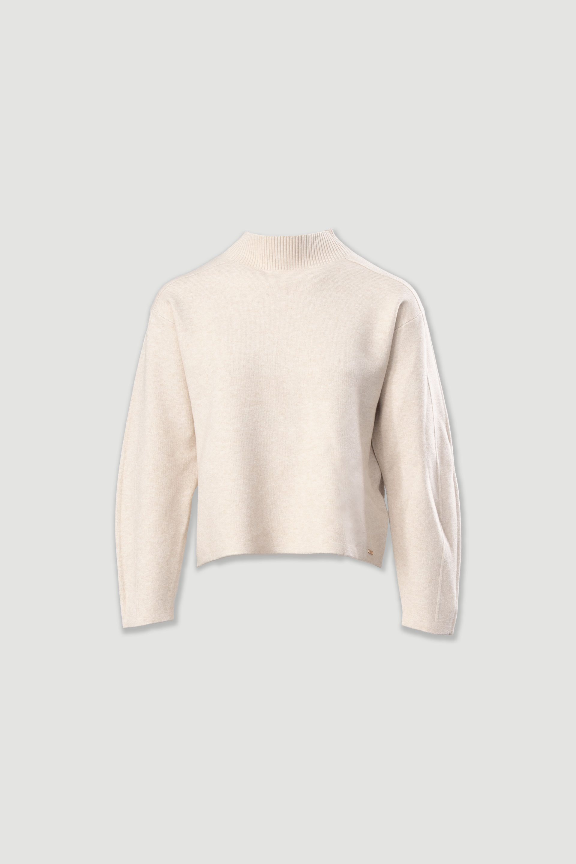 Camisola de malha com ombros descaídos