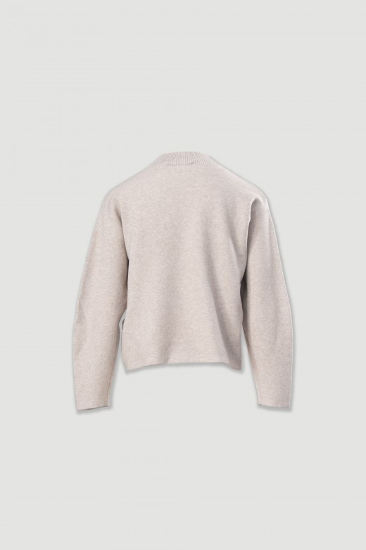 Pull en maille  paules tombantes