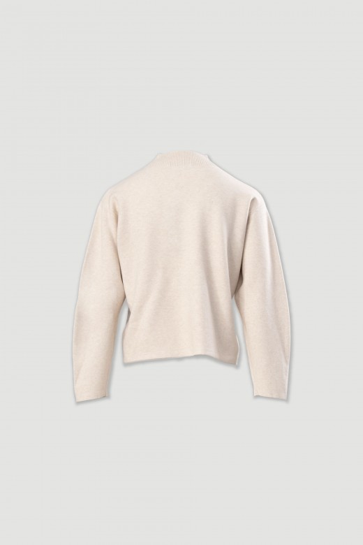 Pull en maille  paules tombantes