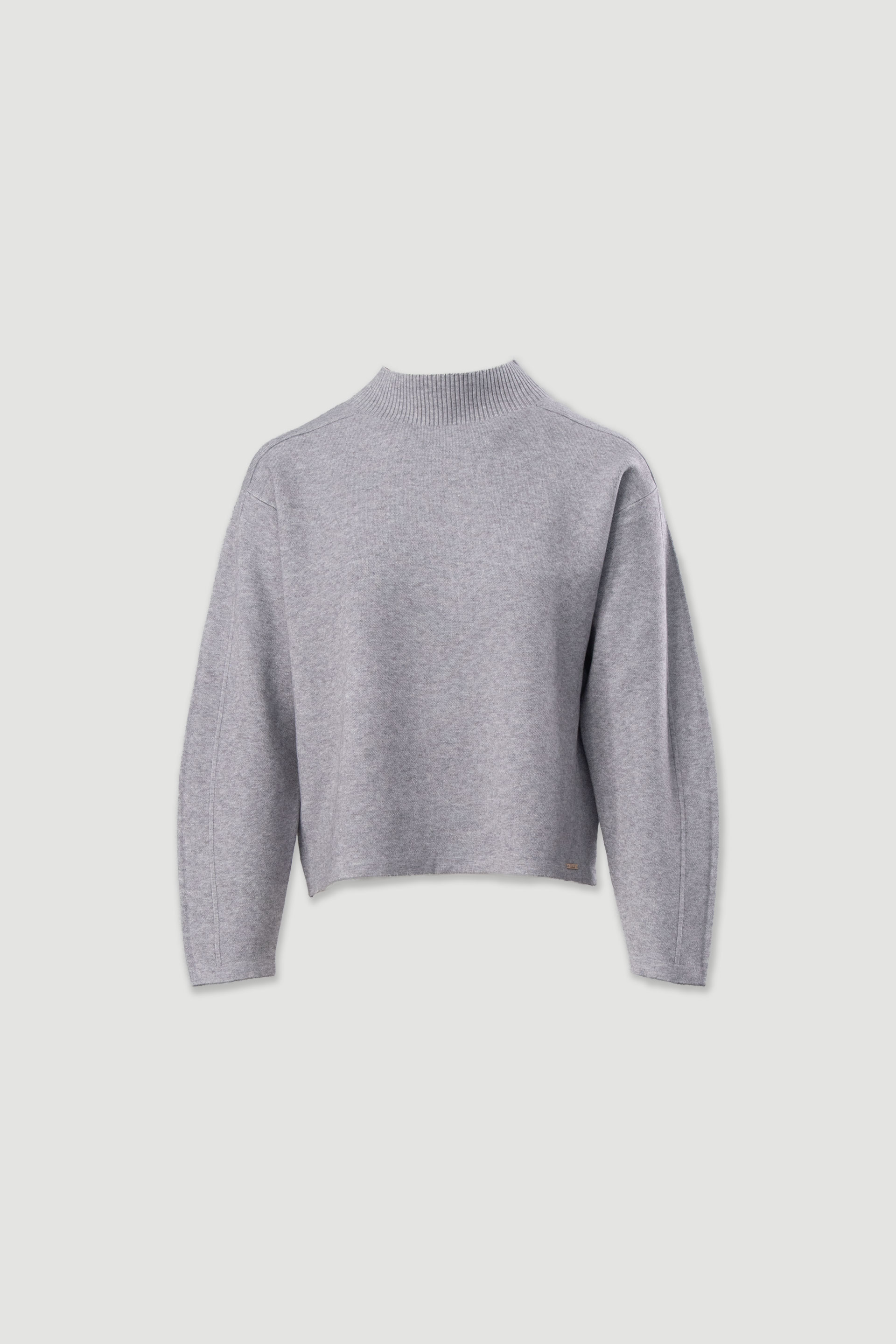 Camisola de malha com ombros descaídos