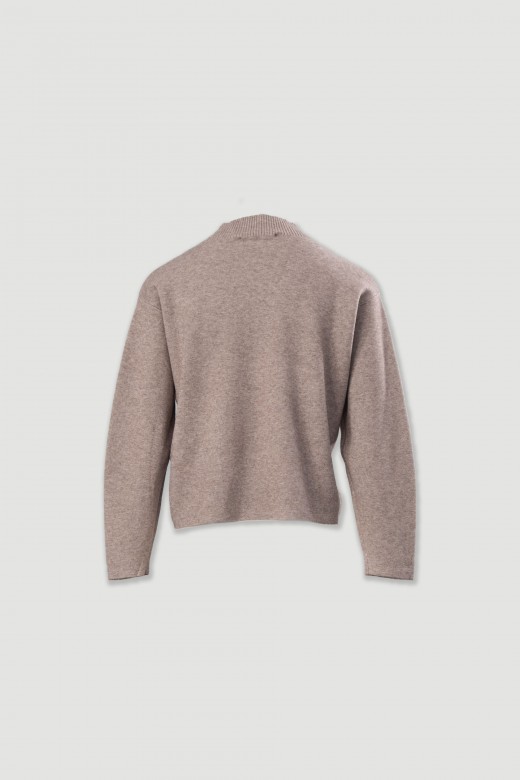 Pull en maille  paules tombantes