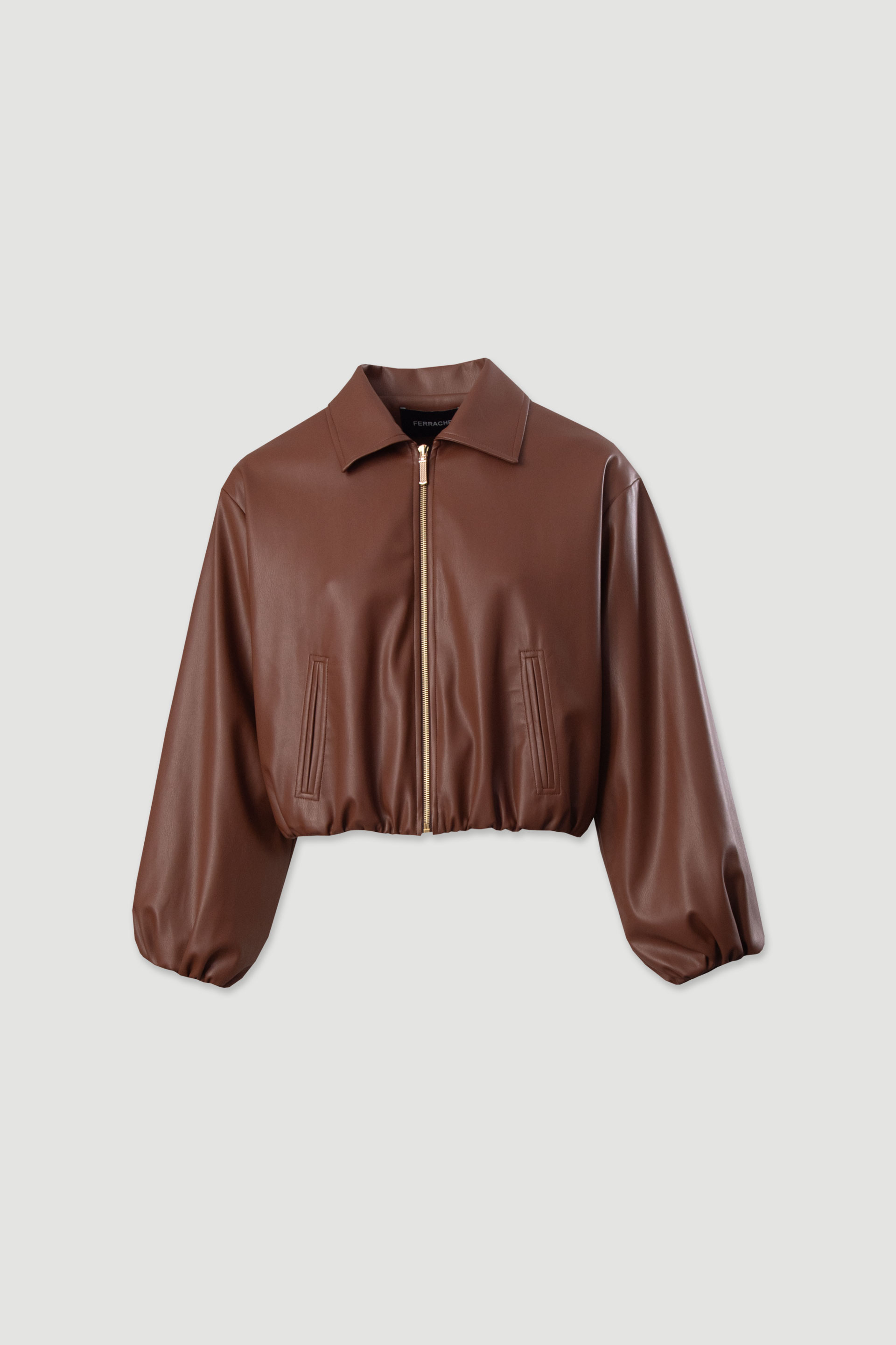 Bomber curto em polipele