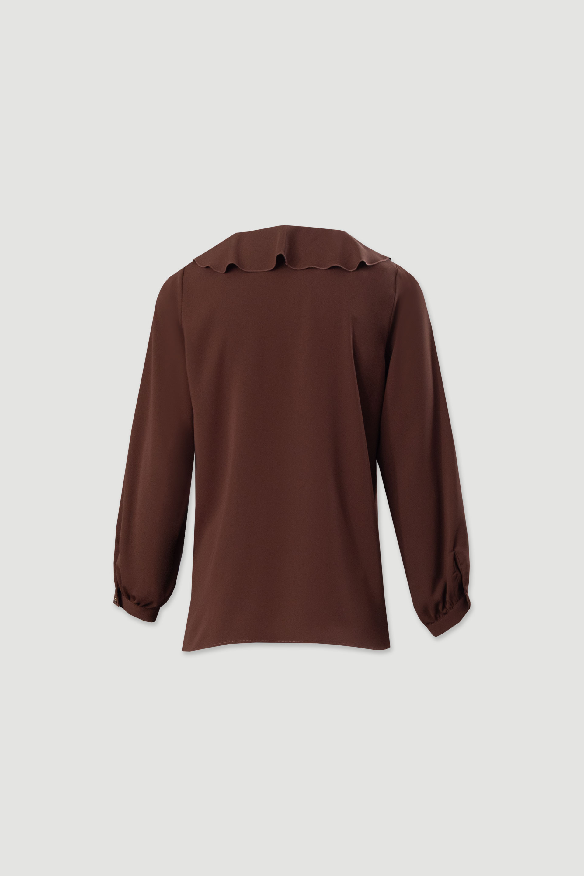 Tunique avec volant et lien au décolleté