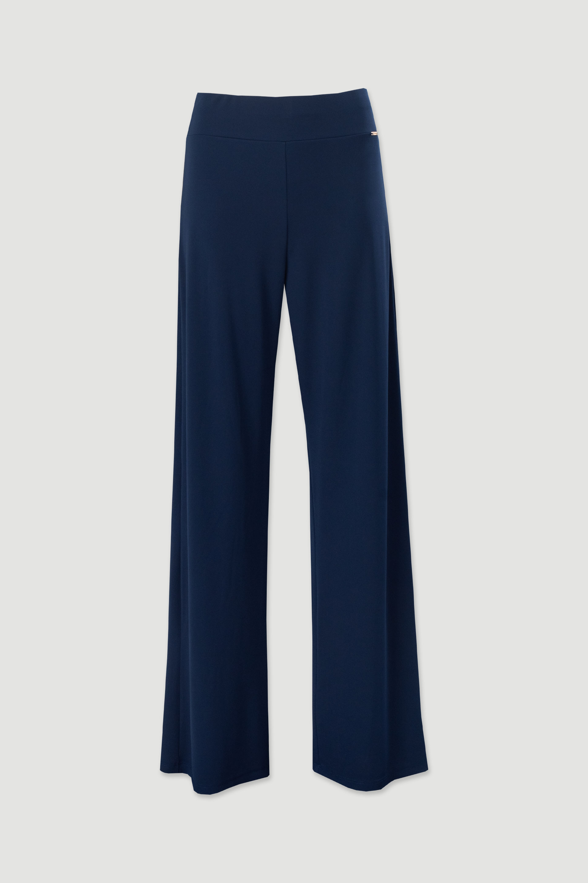 Calça wide leg em malha