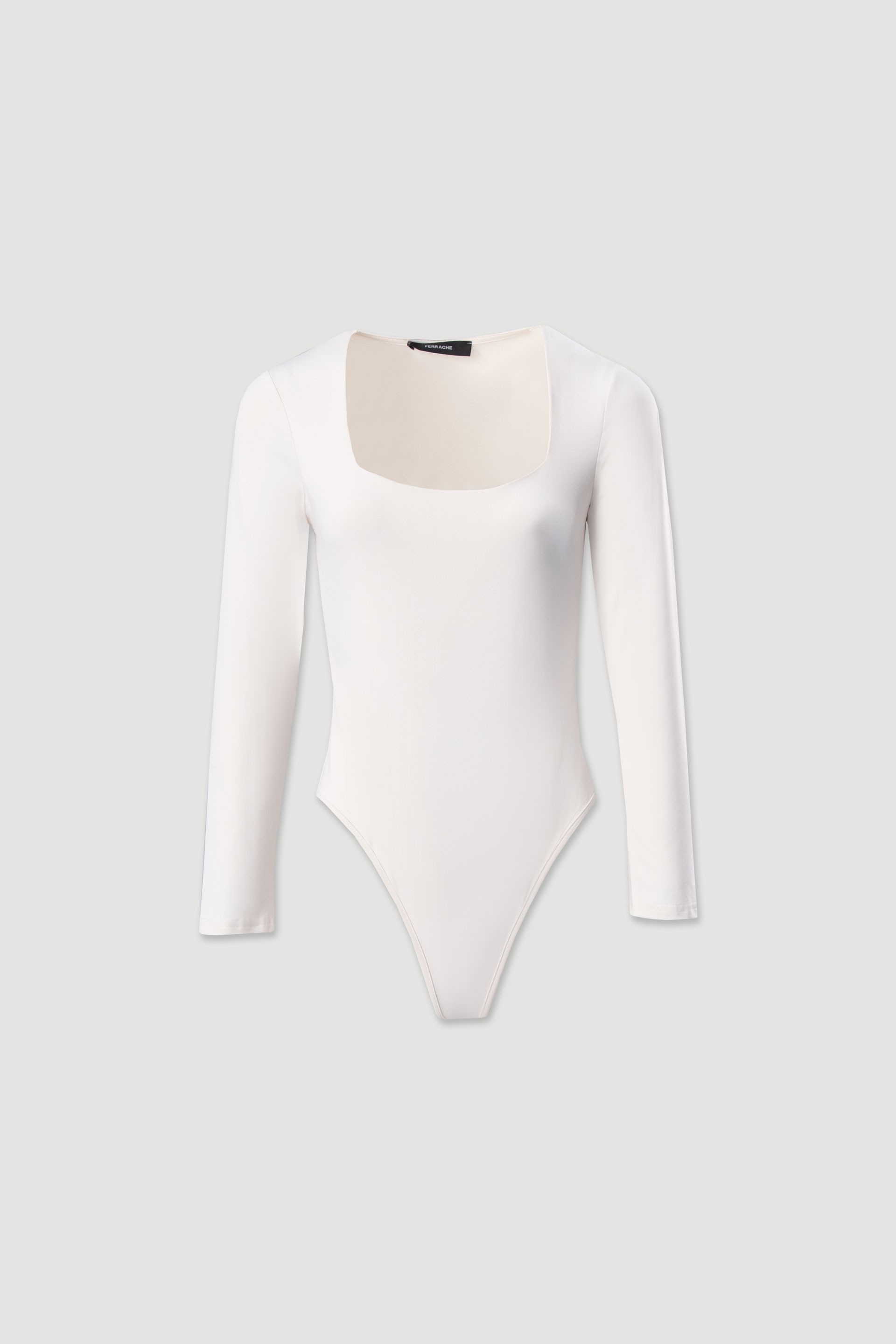 Body liso de manga comprida