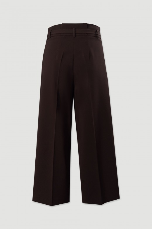 Classic culotte trousers with belt