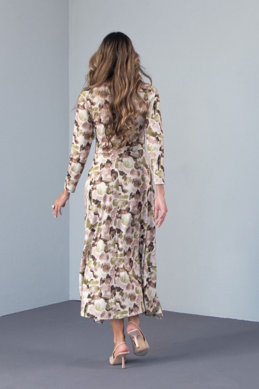 Vestido estampado asimtrico