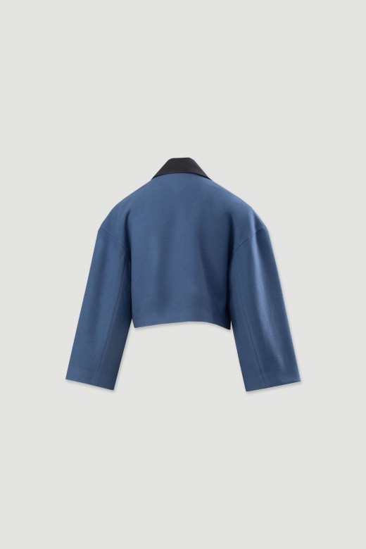 Short wool coat