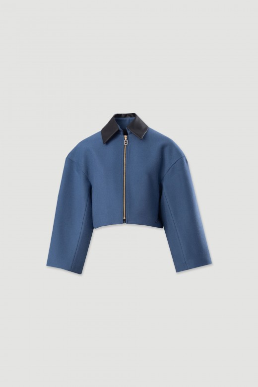 Short wool coat