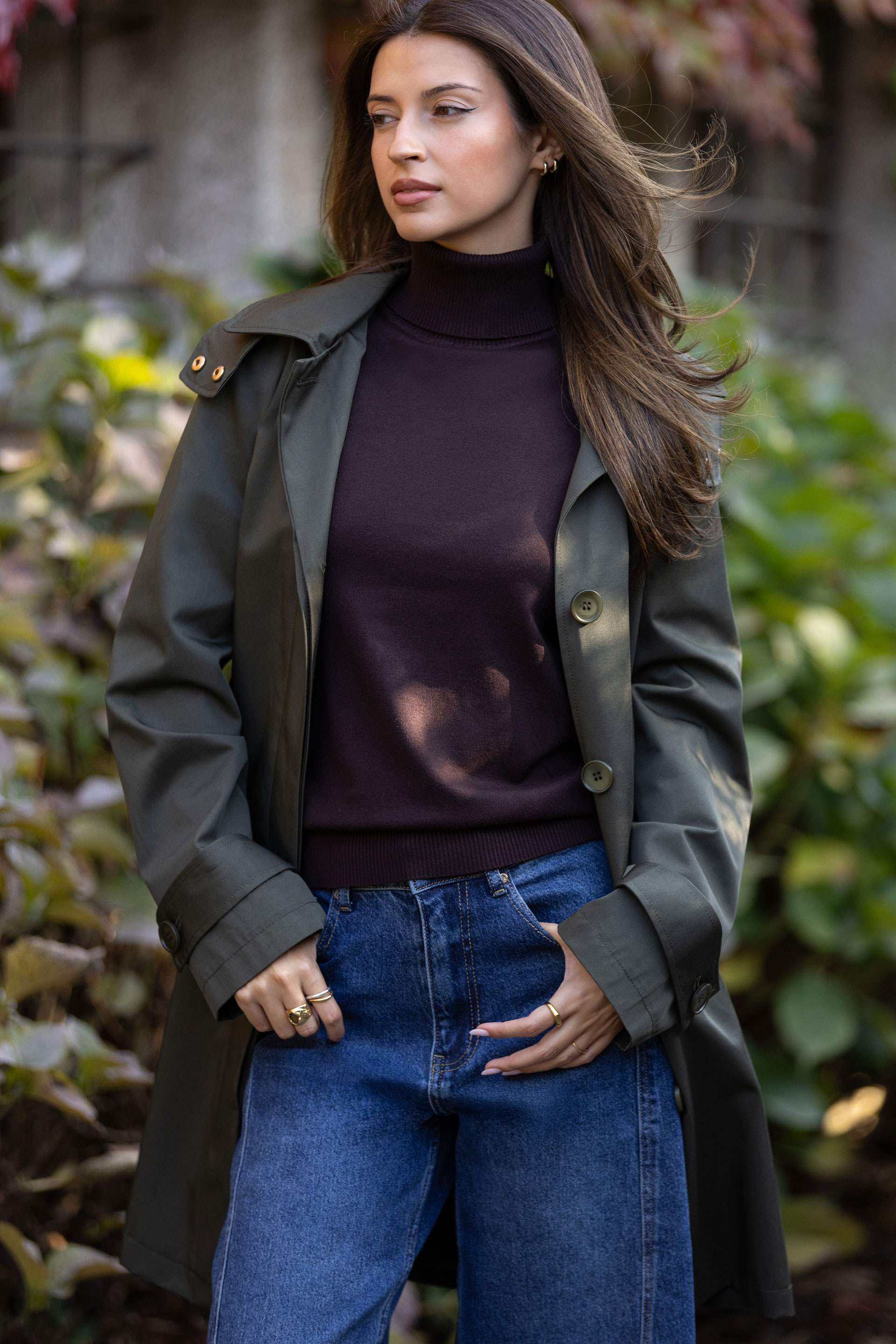 Parka com capuz removível