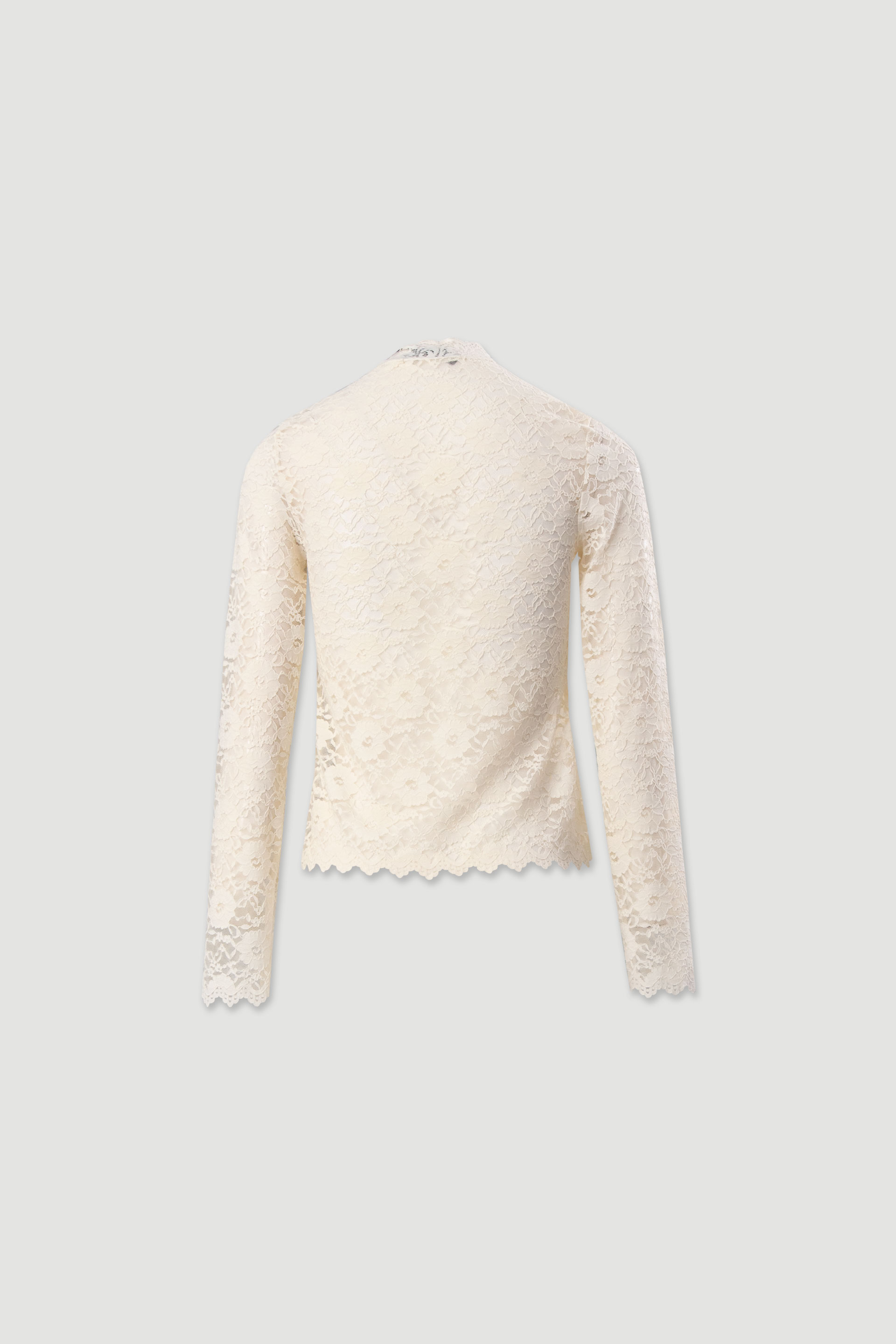 Lace top with collar