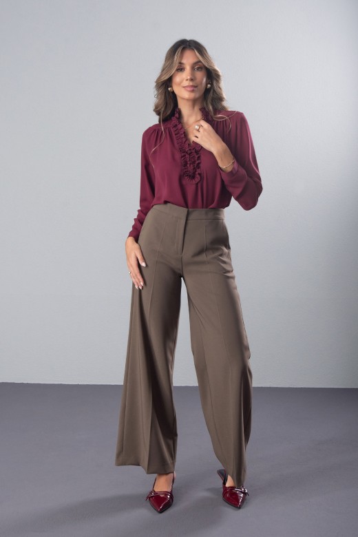 Classic wide-leg trousers