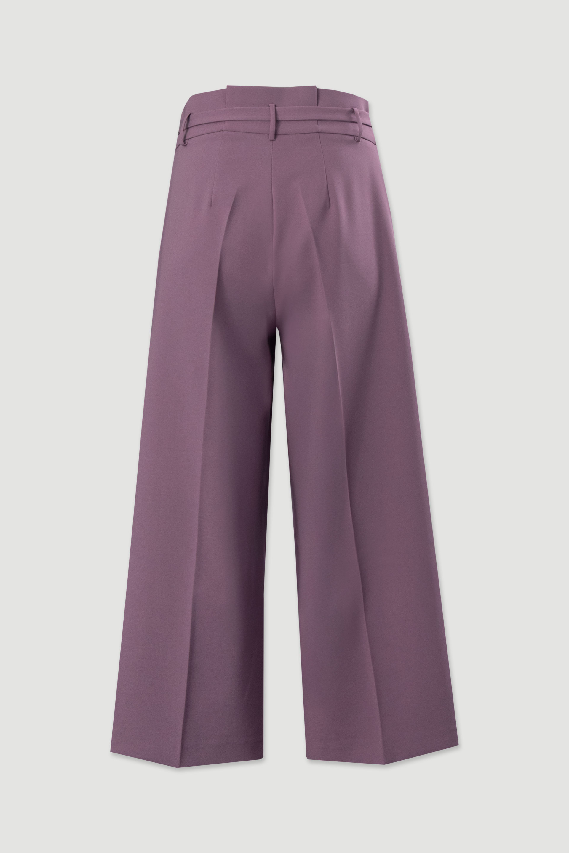 Calça culotte clássica com cinto