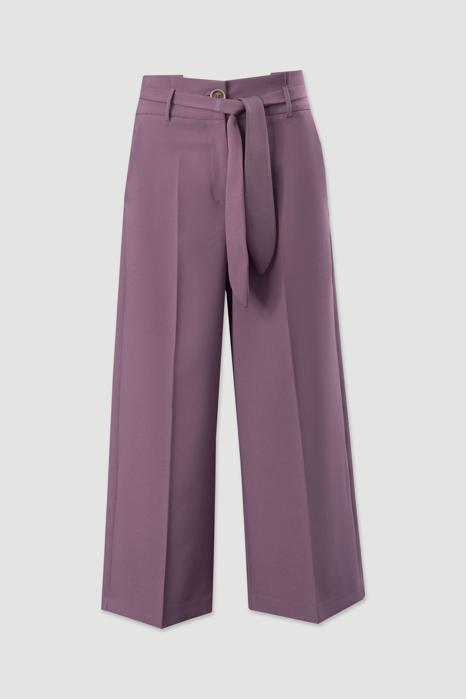 Calça culotte clássica com cinto