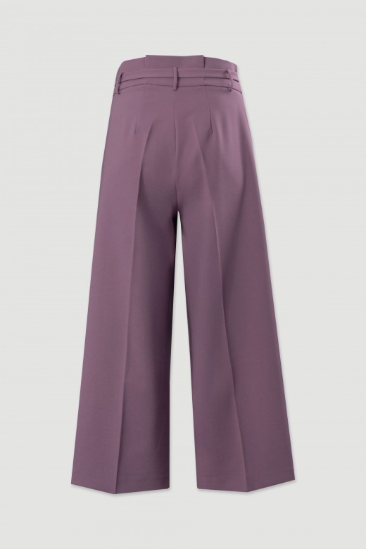 Classic culotte trousers with belt