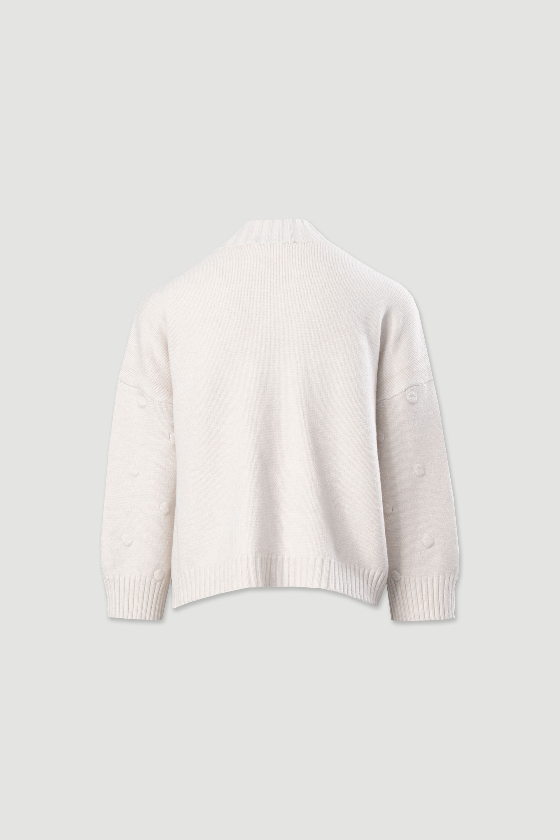 Pull en maille avec relief à pois