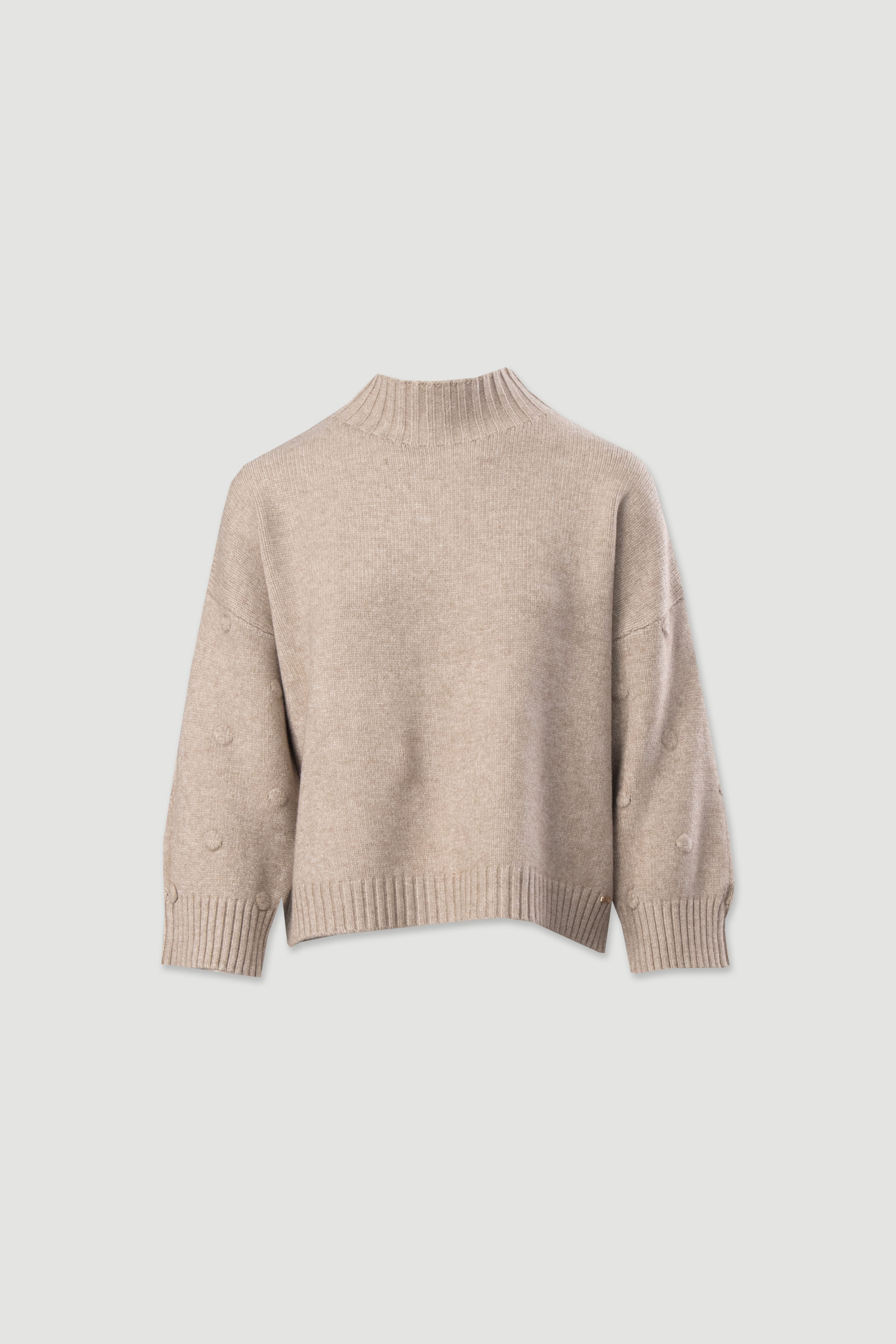 Camisola de malha com relevo de bolinhas