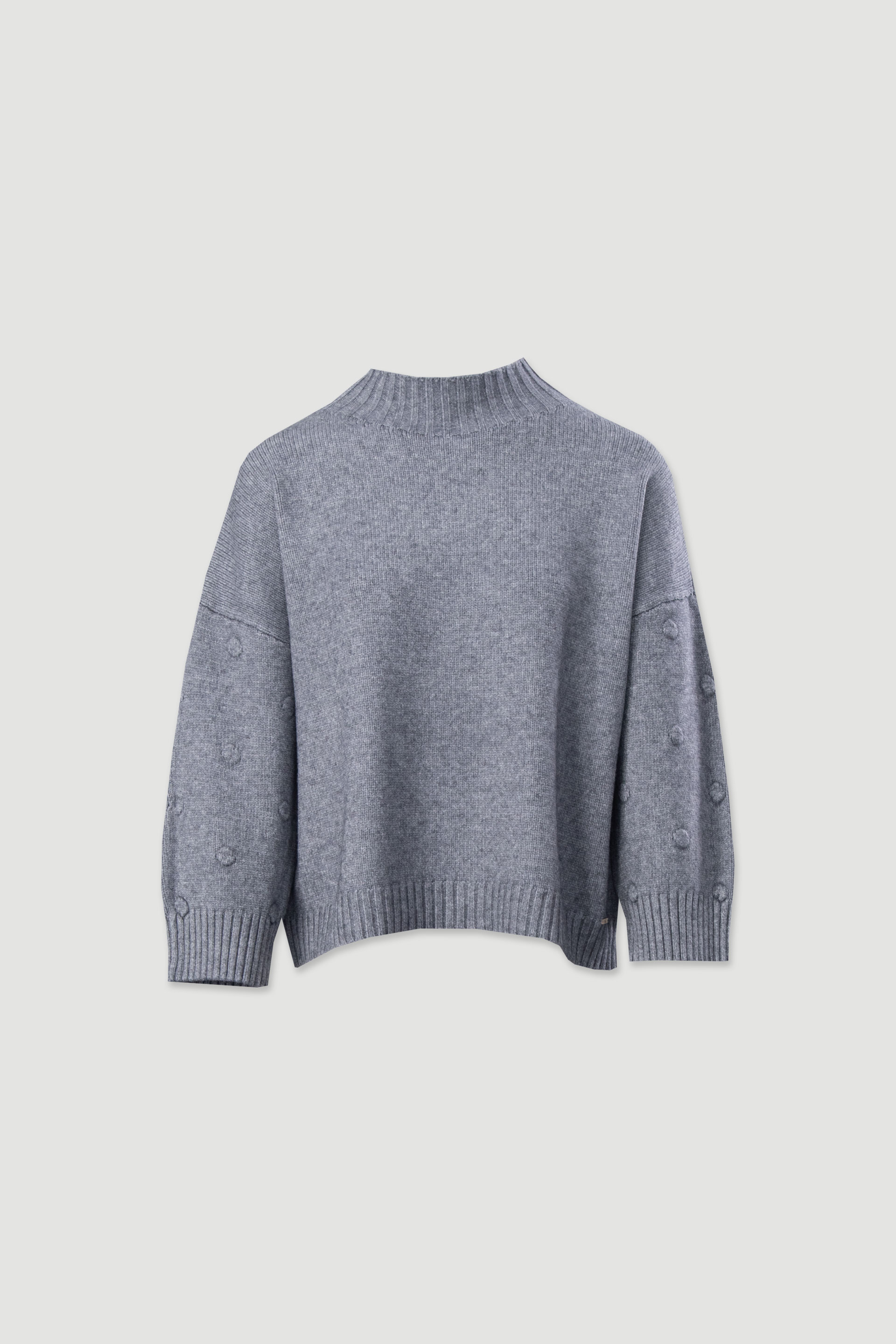 Pull en maille avec relief à pois