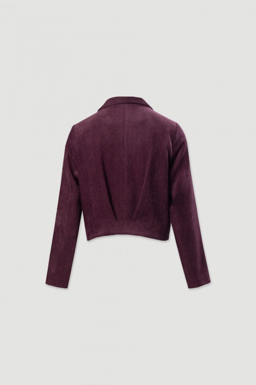 Veste courte avec boutons dors